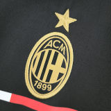 2011-2012 AC Milan Third Black Retro Soccer Jersey