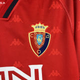 1996/97 Osasuna Home Red Retro Soccer Jersey