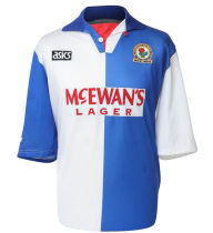1994/95 Blackburn Rovers Home Retro Soccer Jersey