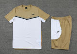 2022 Nk White Khaki Short Training Jersey(A Set)