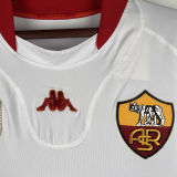 2001/02 Roma Away White Retro Soccer Jersey
