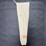 2024/25 Nk~ White Pure Cotton Sports Trousers Zipper style