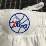 2022 76ers White 75 years NBA Pants