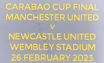 Carabao Cup Final Fonts 2023 卡拉宝杯曼联用决赛小字  (You can buy it alone OR tell us which jersey to print it on. )