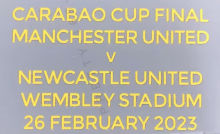 Carabao Cup Final Fonts 2023 卡拉宝杯曼联用决赛小字  (You can buy it alone OR tell us which jersey to print it on. )