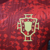 2025 Portugal Special Edition Red Player Version Soccer Jersey