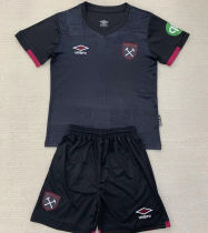 2024/25 West Ham Away Black Kids Soccer Jersey