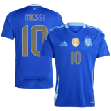 2024/25 Argentina Away Blue Player Version Long Sleeve Jersey (Have FlFA World Champion 2022 有胸前章)