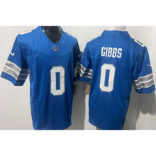 GIBBS #0 Men's Detroit Lions NFL Jersey 雄狮 (3代）