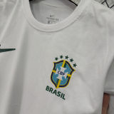 2026/27 Brazil White Casual Pure Cotton T-Shirt