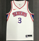 76ers IVERSON #3 Retro White NBA Jerseys