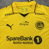 2026/27 Bodo Glimt Home Yellow Fans Long Sleeve Soccer Jersey 博德闪耀