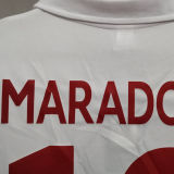 1987/88 Napoli Away White Retro Soccer Jersey