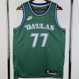 2026 Mavericks DONCIC #77 Green Retro NBA Jersey