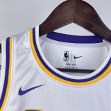 Lakers BRYANT #24 White Kids NBA Jersey 热压