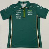 2025 Aston Martin F1 Green Team T-Shirt   (有拉链 阿斯顿马丁)