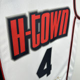 2025 Rockets  GREEN #4 White City Edition NBA Jersey