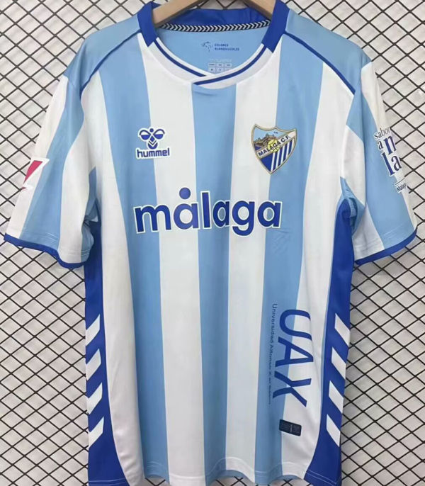 2025/26 Malaga Home Fans Soccer Jersey