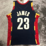 2008/09 Cleveland JAMES #23 Retro Dark Blue NBA Jerseys热压