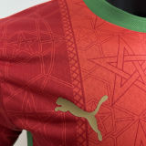 2025 Morocco Home Red Player Version Soccer Jersey
