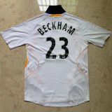 2007 LA Galax FC Home White  Retro Soccer Jersey