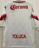 1997/1998 Deportivo Toluca Away White Retro Soccer Jersey 托卢卡