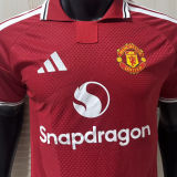 2026/27 M Utd Home Red Player Version Soccer Jersey