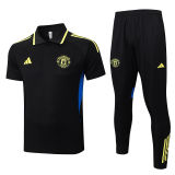 2025/26 M Utd Black POLO Training Tracksuit