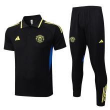 2025/26 M Utd Black POLO Training Tracksuit