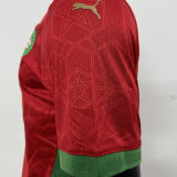 2025 Morocco Home Red Player Version Soccer Jersey