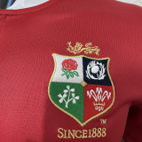 2025 The British & Irish Lions Home Red Long Sleeve Rugby Shirt 红狮子