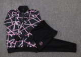 2025/26  PSG Black Kids Jacket Tracksuit 喷墨