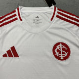 2025/26 Internacional Away White Fans Soccer Jersey