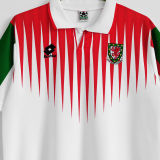 1996/98 Wales Away White Retro Soccer Jersey