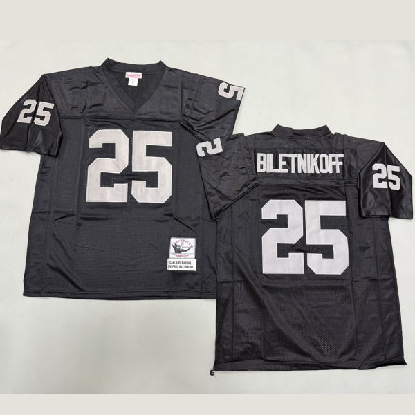 BILETNIKOFF #25 Men's Las Vegas Raiders Retro NFL Jersey 突袭者