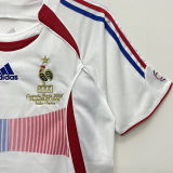 2006 France Away White Retro Soccer Jersey