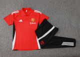 2025  M Utd Red POLO Training Tracksuit