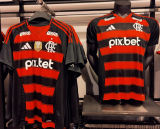 2025/26 Flamengo Home Long Sleeve Soccer Jersey