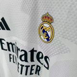 2026/27 RM Home White Player Version Long Sleeve Soccer Jersey