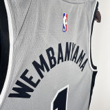 2021 Spurs WEMBANYAMA #1 Grey NBA Jerseys