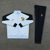 2025 France Light Blue Kids Jacket Tracksuit