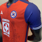 2024/25 Cruz Azul Third Red  Player Soccer Jersey