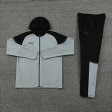 2025 Puma Grey Hoody Zipper Jacket Windbreaker