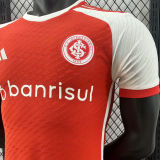 2024/25 Internacional Home Red Player Version Soccer Jersey
