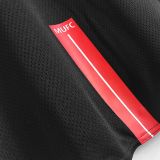 2007/08 M Utd Away Black Long Sleeve Retro Soccer Jersey