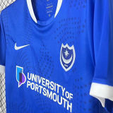 2025/26 Portsmouth Home Blue Fans Soccer Jersey