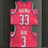 Wizards  BEAL #3 City Edition Dark pink NBA Jerseys