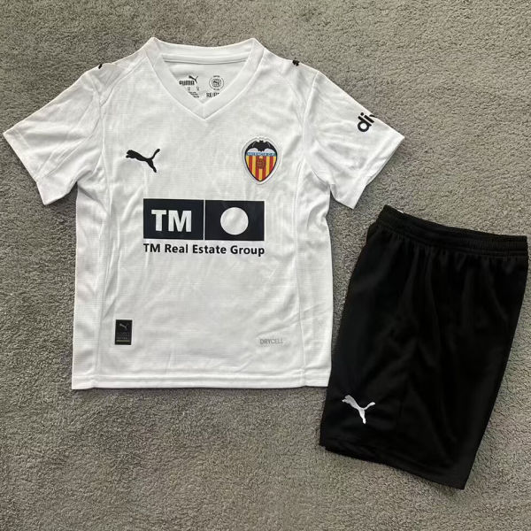 2025/26 Valencia Home White Kids Soccer Jersey
