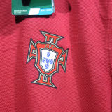 2012 Portugal Home Retro Player Version Long Sleeve Soccer Jersey 球员版长袖