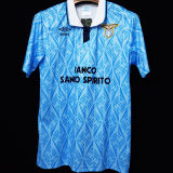 1991-1992 Lazio Home Blue Retro Soccer Jersey